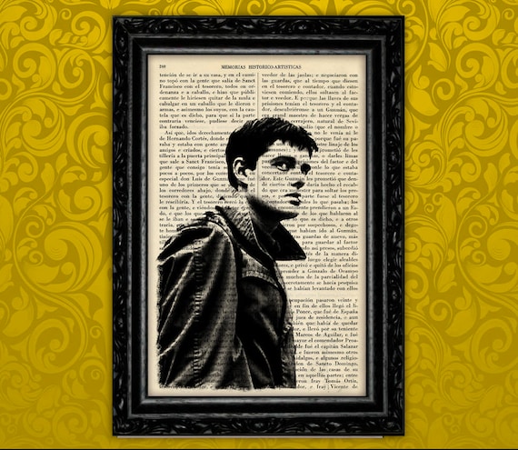Joy Division Ian Curtis Book Art Joy Division Art Print Rock