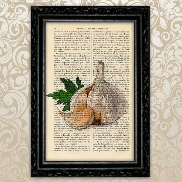 Garlic Art Print Pop Kitchen Poster Fruit Print Set Dorm Room Print Gift Vintage Wall Decor Poster Dictionary Print Art Print (16-Nº1)