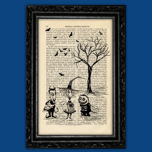 Children Nightmare Before Christmas Tim Burton Halloween Jack Poster Book Art Dorm Room Print Gift Print Wall Decor Poster Art (24-Nº3)