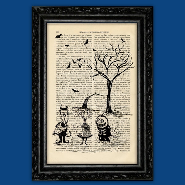 Children Nightmare Before Christmas Tim Burton Halloween Jack Poster Book Art Dorm Room Print Gift Print Wall Decor Poster Art (24-Nº3)