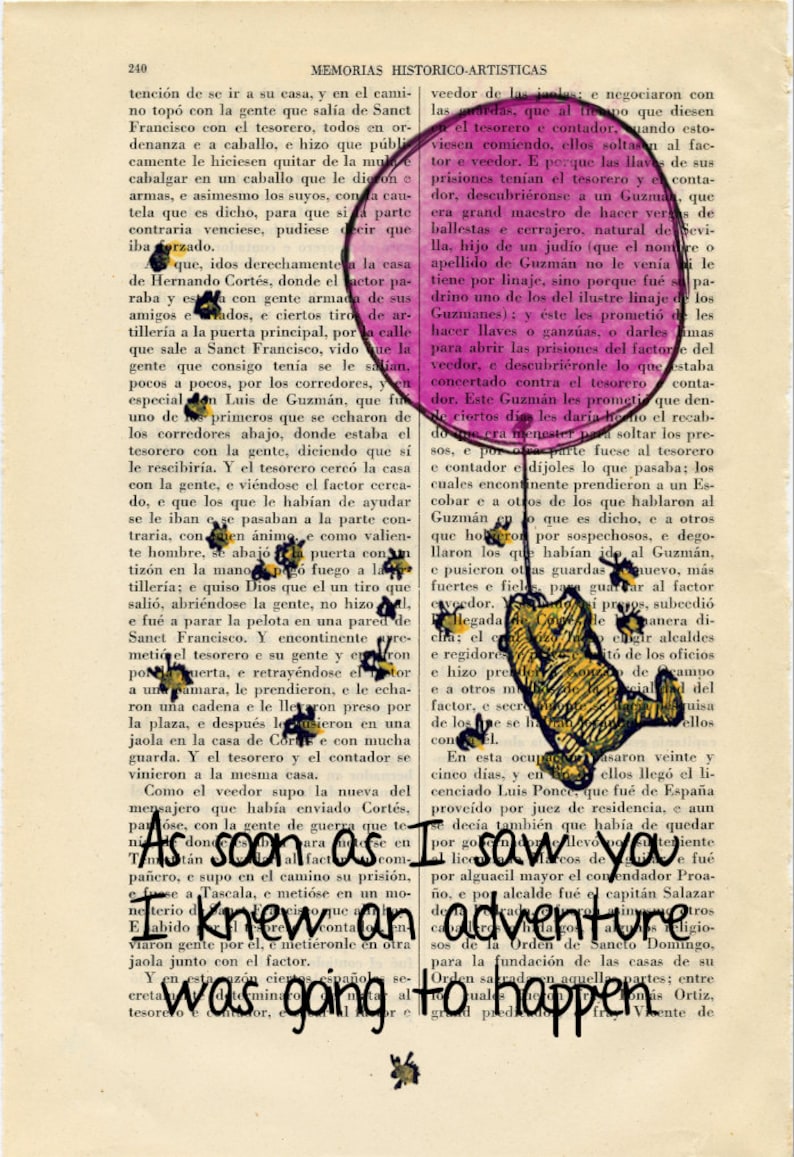 Winnie the Pooh Old Book Page Vintage Art Print E H Shepard - Etsy