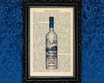 Vodka Bottle Book page Print Vodka Art Decor Birthday Gift Print Wall Decor Poster Book Art Dorm dictionary Print (17- Nº26)