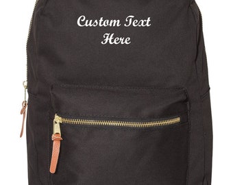 Personalized Custom Embroidered Backpack