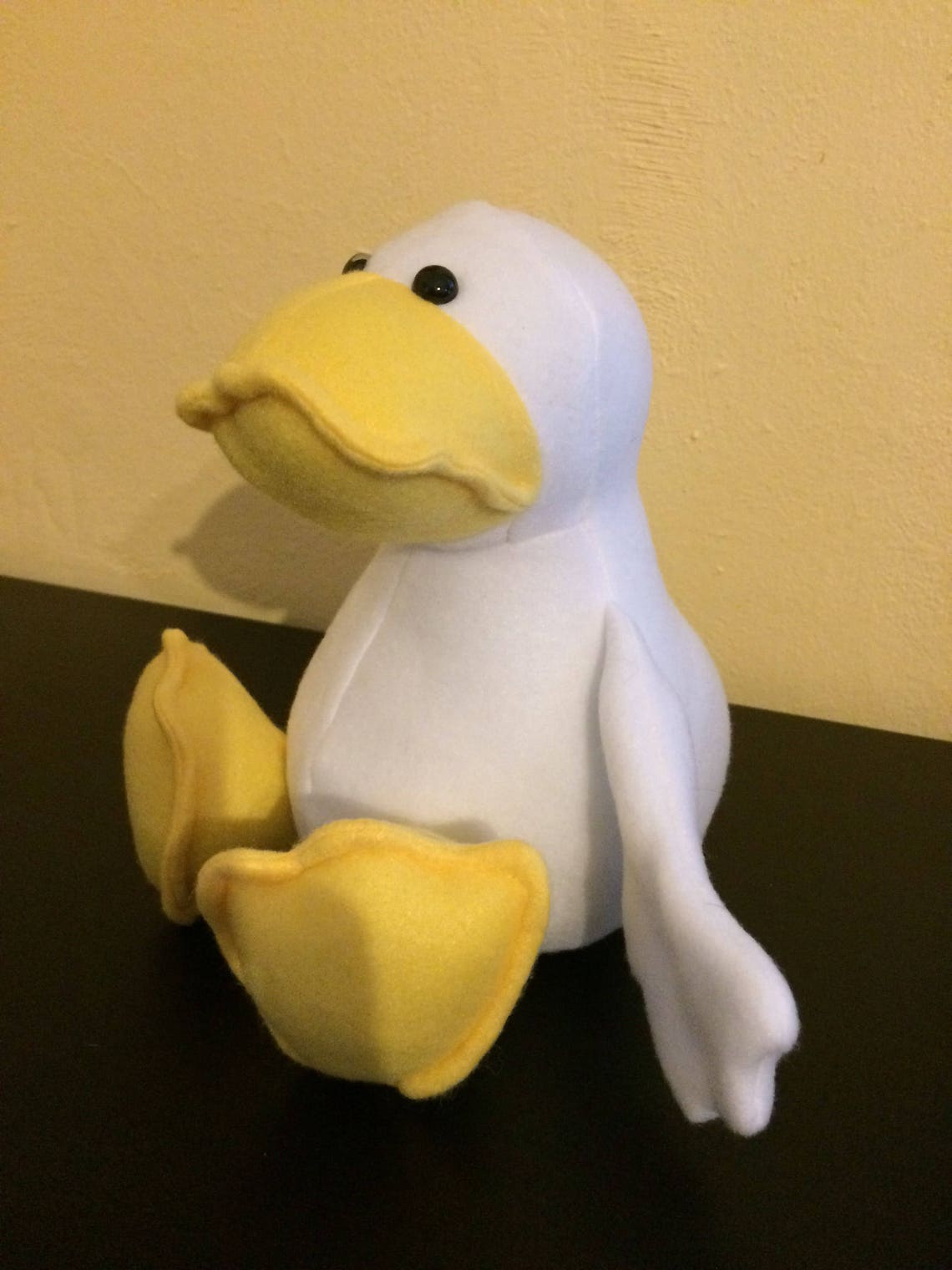 White stuffed duck pekin duck toy Etsy