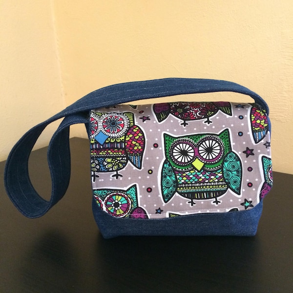 Messenger Bag With Owl Etsy