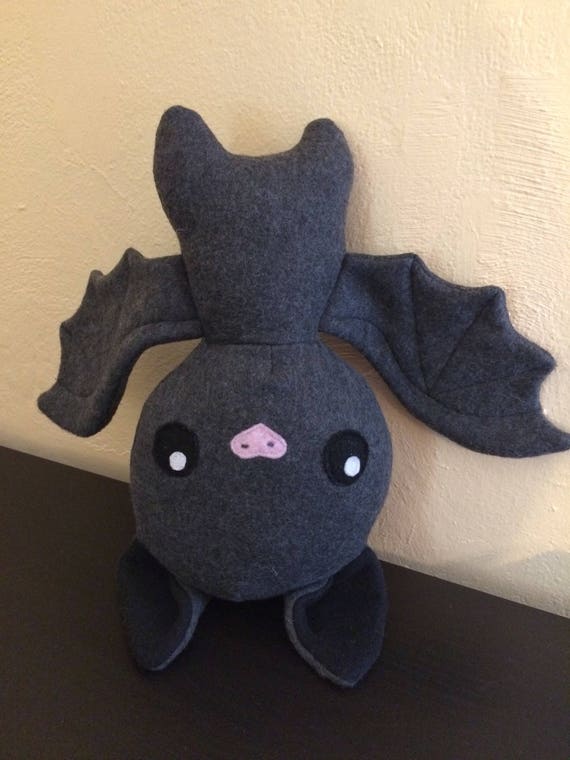 Peluche De Murciélago - Color Gris Claro, Suave Y Lavable, Ideal Regalo Para Amantes De Los Murciélagos