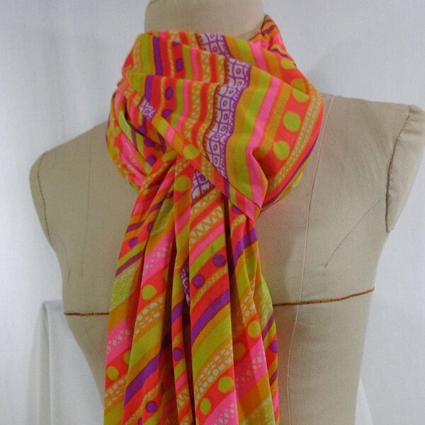 Neon Pink Scarf - Etsy