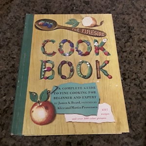 James Beard Fireside Kochbuch, kompletter Anleitung zum feinen Kochen, Hardcover 1.Auflage 7.Druck. Geschenk für Feinschmecker Finessen
