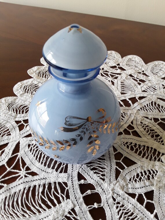 Vintage Czechoslovakian Art Glass Perfume Bottle … - image 2