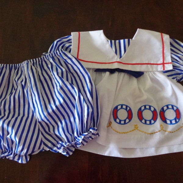 Baby Vintage Sailor Dress Etsy