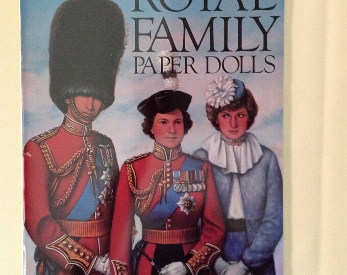 Royal Family Paper Dolls Uncut Princess Coloring Book the Etsy