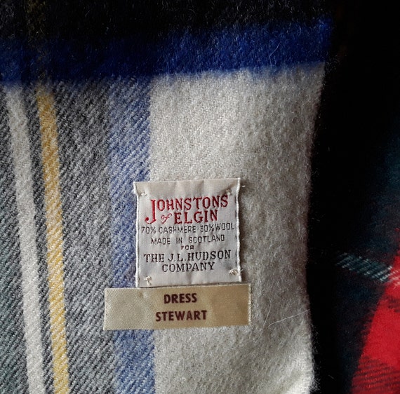 Johnstons of Elgin Dress Stewart Scarf, Cashmere … - image 7