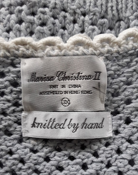 NOS Marisa Christine II Hand Knit Sweater Vest, P… - image 6