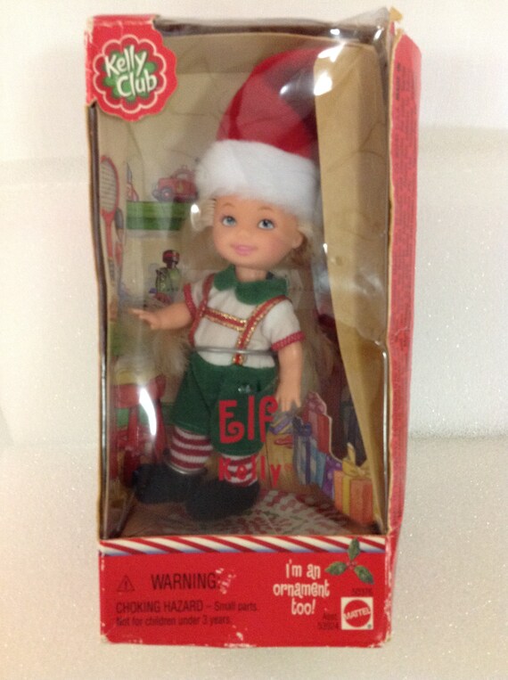 2001 Mattel Inc Elf Kelly Doll Barbie Kelly Club Collectible Elf Ornament in Original Box Chelsea kelly Roberts Barbies Youngest Sister Etsy UK