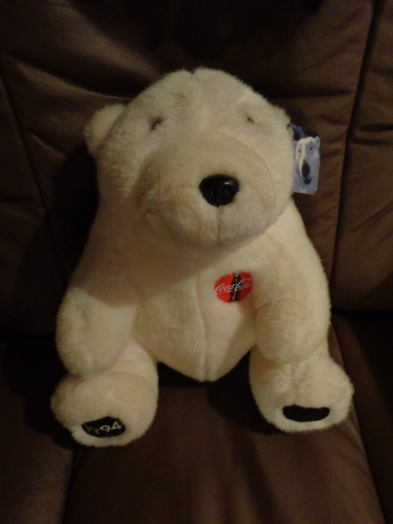 coca cola stuffed bear