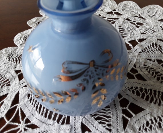Vintage Czechoslovakian Art Glass Perfume Bottle … - image 4