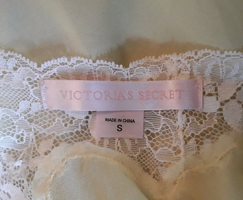 Vintage Victoria Secret Sheer Lingerie Sexy Nightie With Bow - Etsy