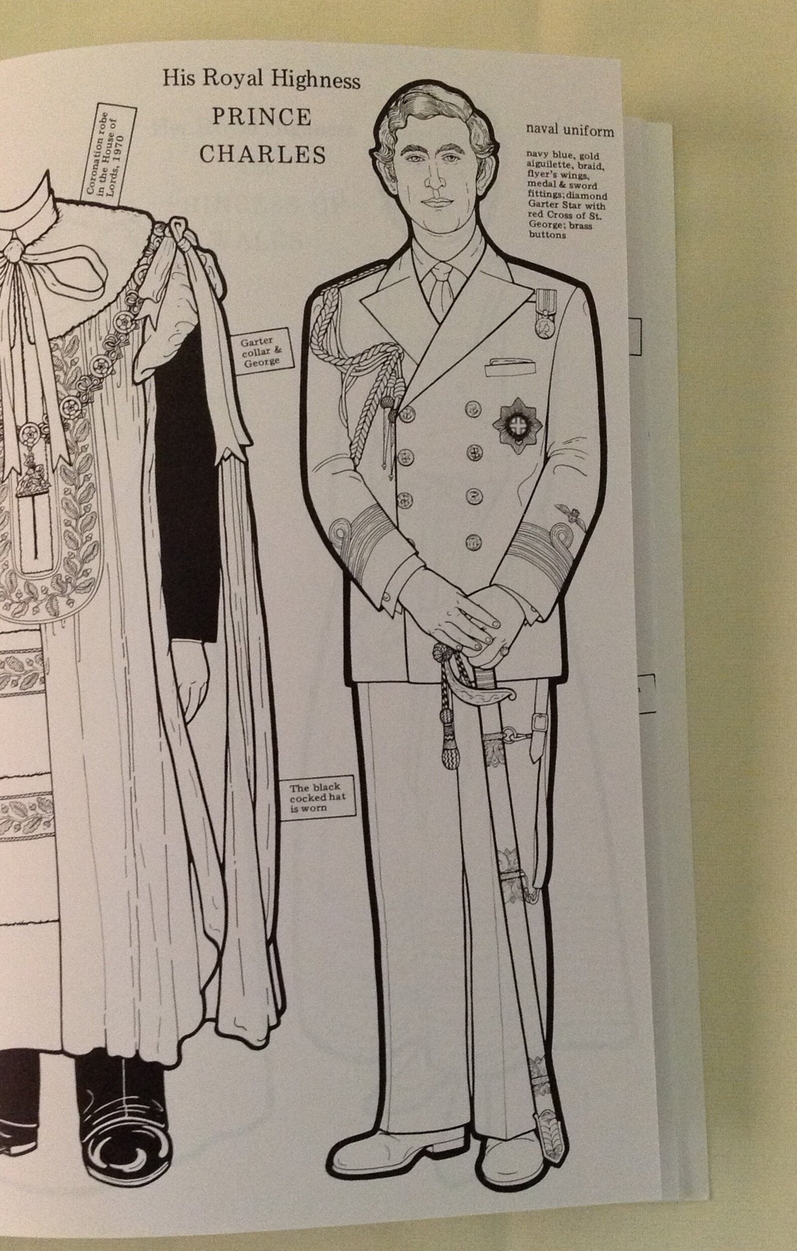 Royal Family Paper Dolls Uncut Princess Coloring Book The Etsy