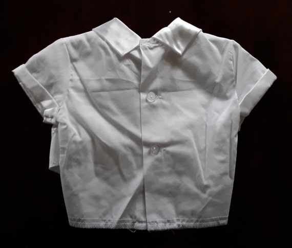 Vintage Boys Christening 3 Piece Outfit, NOS Baby… - image 7