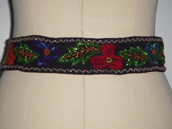 Handmade Women's Beaded Belt Made in Ukraine, Mul… - image 4