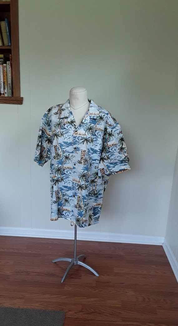 Men's Vintage Hawaiian Shirt, Pacific Legend Made… - image 1