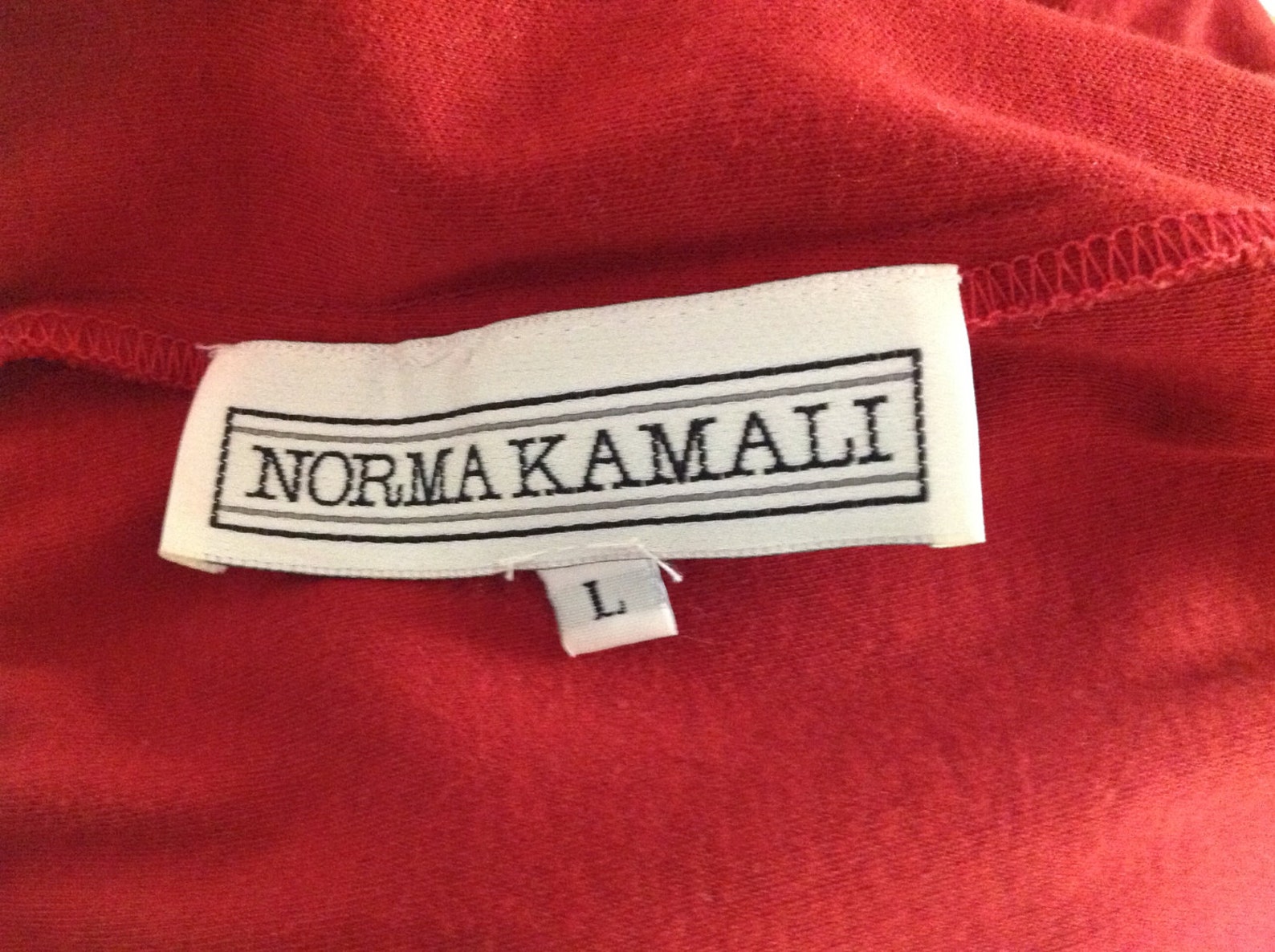 Vintage Norma Kamali Raglan Sleeve Top 1980s Red Designer - Etsy