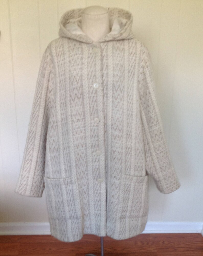 Plus Size Irish Knit Hooded Sweater Women's Irish Wool Etsy