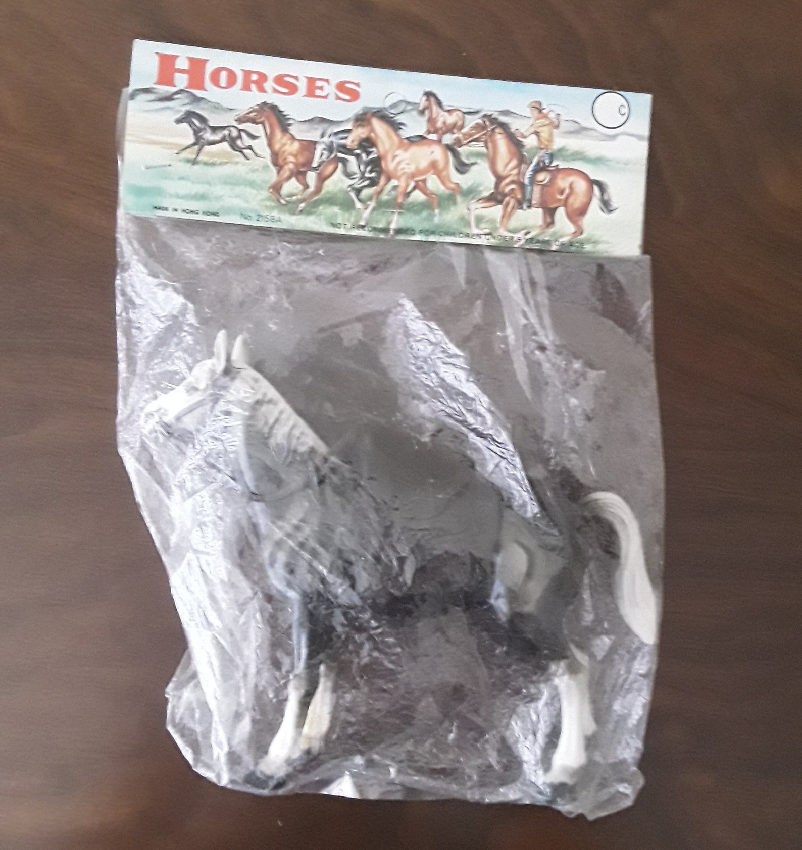 Vintage Child's Toy Hard Plastic Horse with Saddle Made Etsy