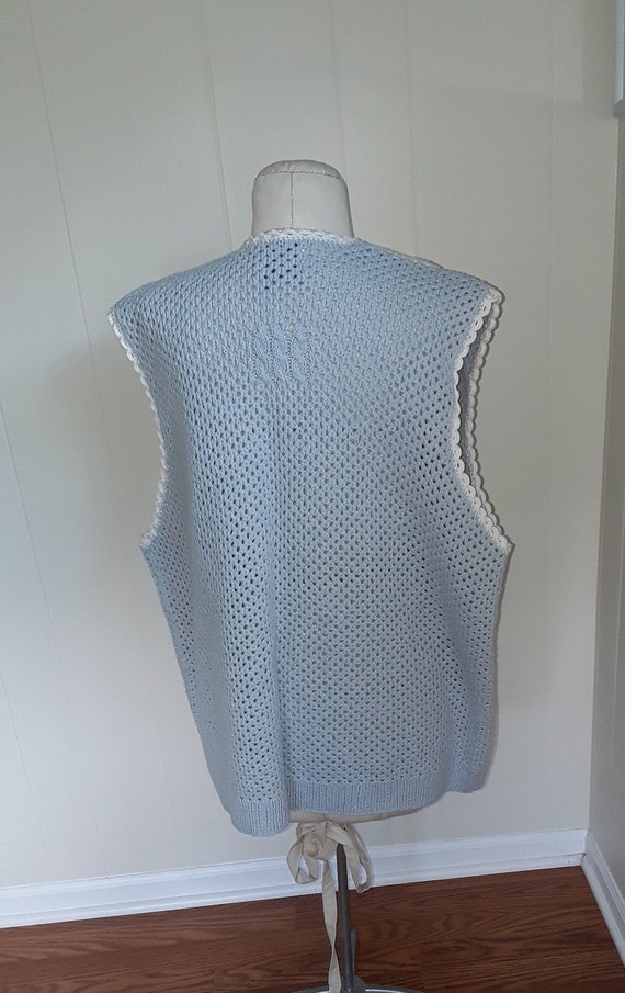 NOS Marisa Christine II Hand Knit Sweater Vest, P… - image 3