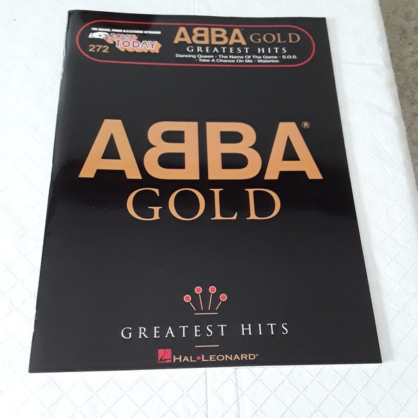 ABBA GOLD Greatest Hits E Z Play Music Book, Large Note Piano Vocals, ABBA Sheet Music