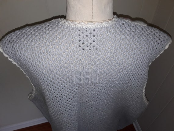 NOS Marisa Christine II Hand Knit Sweater Vest, P… - image 4