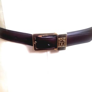 Anne Klein for Calderon Brownish Green Gold Leather Belt Women\'s Sz Medium Anne klein calderon belt - Gem main image 2
