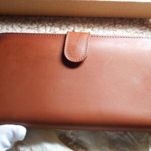 Cartera de mano continental grande vintage de Coach, nueva en caja, en color tostado británico, 4827