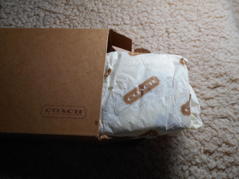 Vintage Coach Flat Coin Case NIB, in British Tan Free US Shipping - Etsy