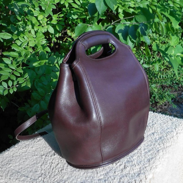 Vintage Coach Drawstring Backpack 9994, in Mahogany Free US Shipping