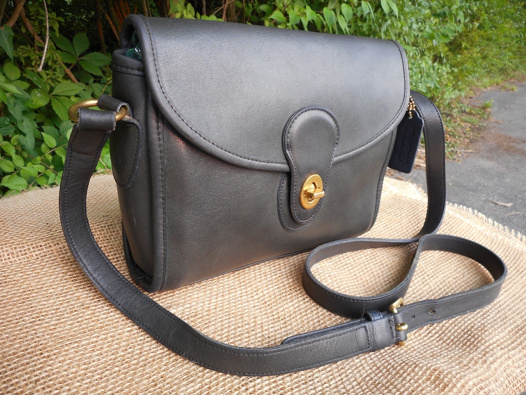 Vintage Coach Devon Bag 9908 in Navy Free US Shipping Etsy