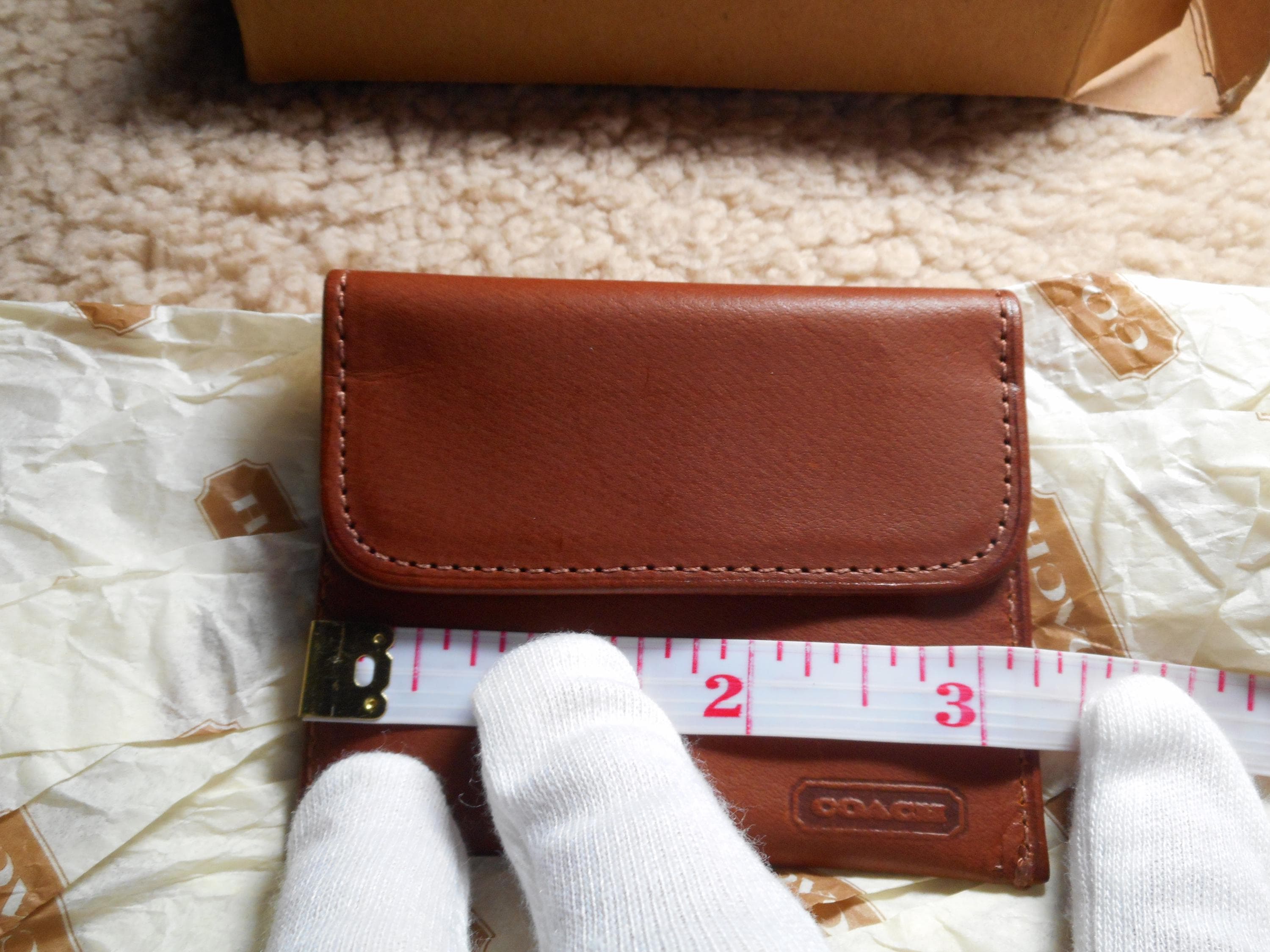 小物 vintage coach coin case porch Set of 5 Vintage Coach Flat Coin Case NIB, in British Tan Free US Shipping
