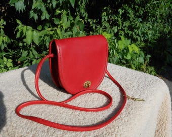 Vintage Coach Lula's Legacy Drawstring Bag 9952 in Red Free