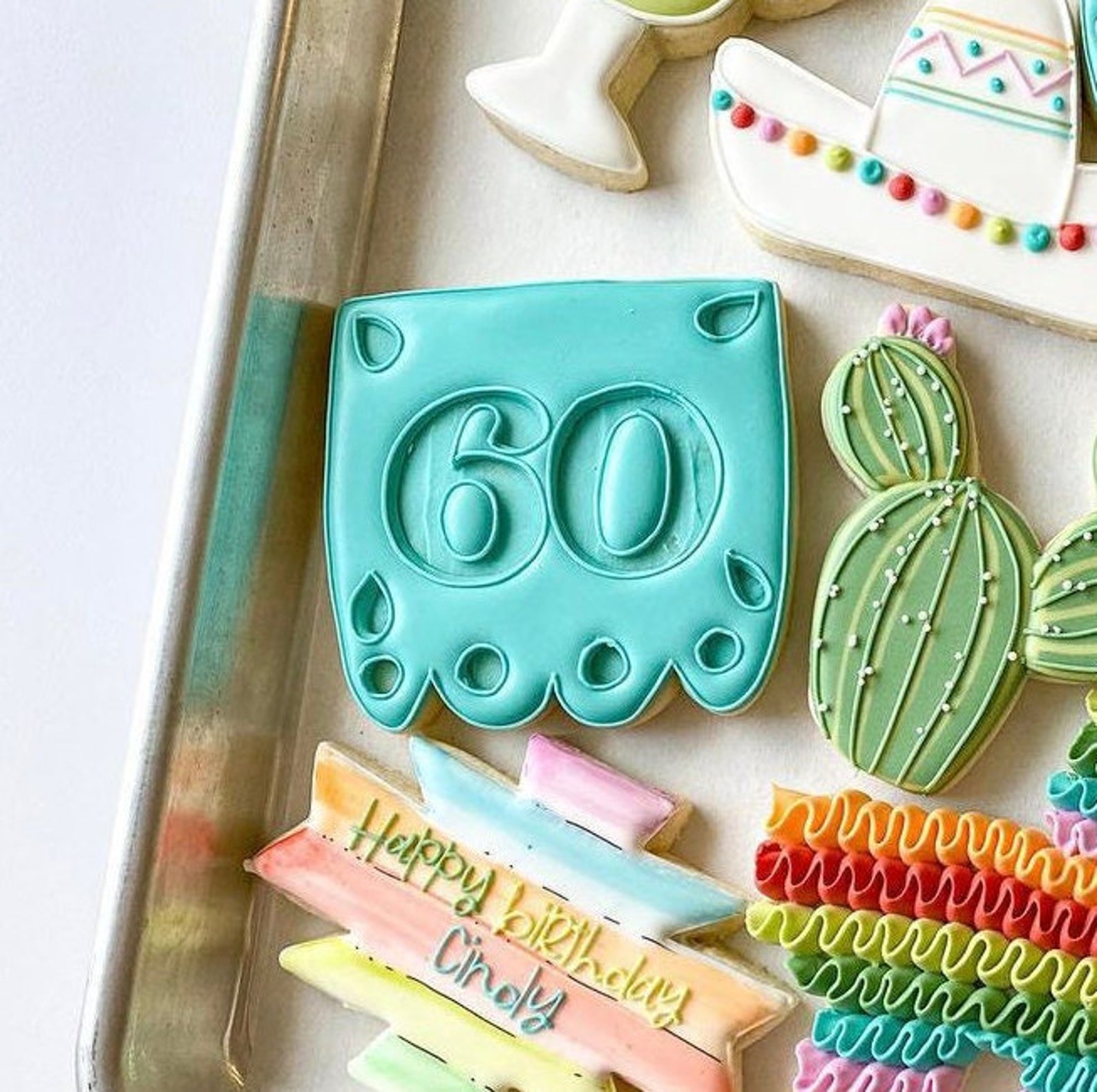 Fiesta Prayer Flag Cookie Cutter Etsy