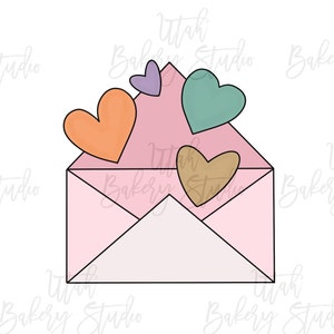 Valentines Day Card Envelope Heart Cookie Cutter