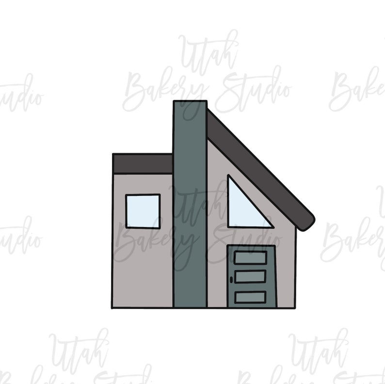 Modern Home House Cookie Cutter