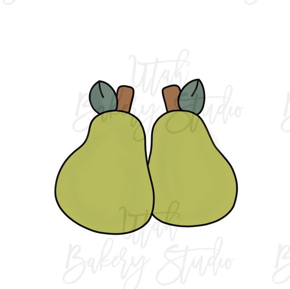 Pear cookie and fondant cutter US SELLER!!