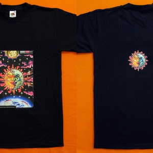 Magic Sunmoon UV Black Light Fluorescent & Glow In The Dark Phosphorescent Psychedelic Psy Goa Trance Art Club Mens T-shirt image 7