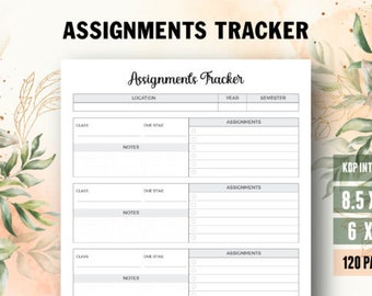 Assignment Planner Assignment Tracker, Assignment Planner Assignment Tracker printable, Assignment Planner Assignment Tracker spreedsheet