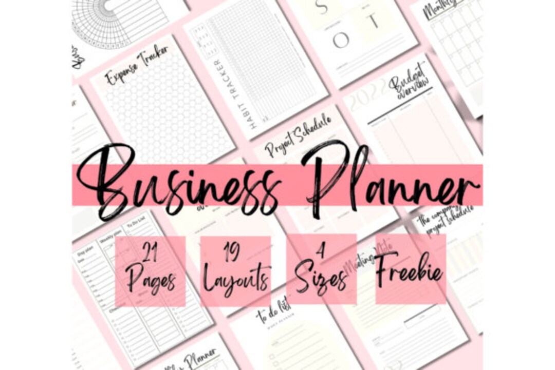 Business Planner Printable, Business Planner Template, Business Planner ...