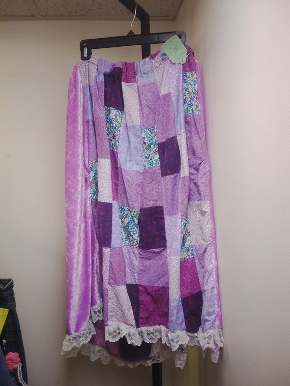 handmade patchwork skirt - image 1