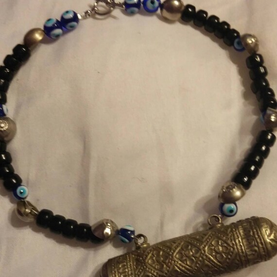 antique beads necklace