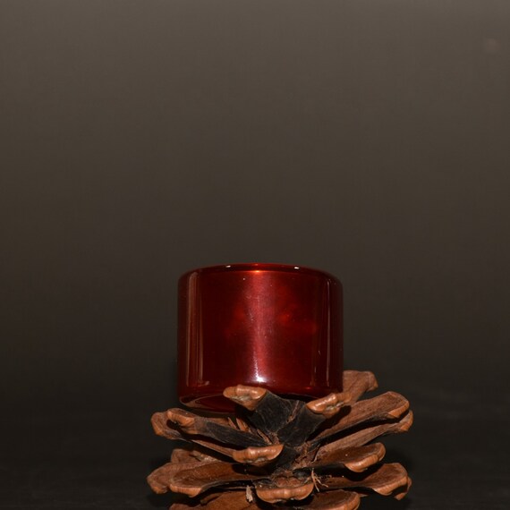 N1344 Beautiful Chinese Red Zircon Thumb Ring - image 5