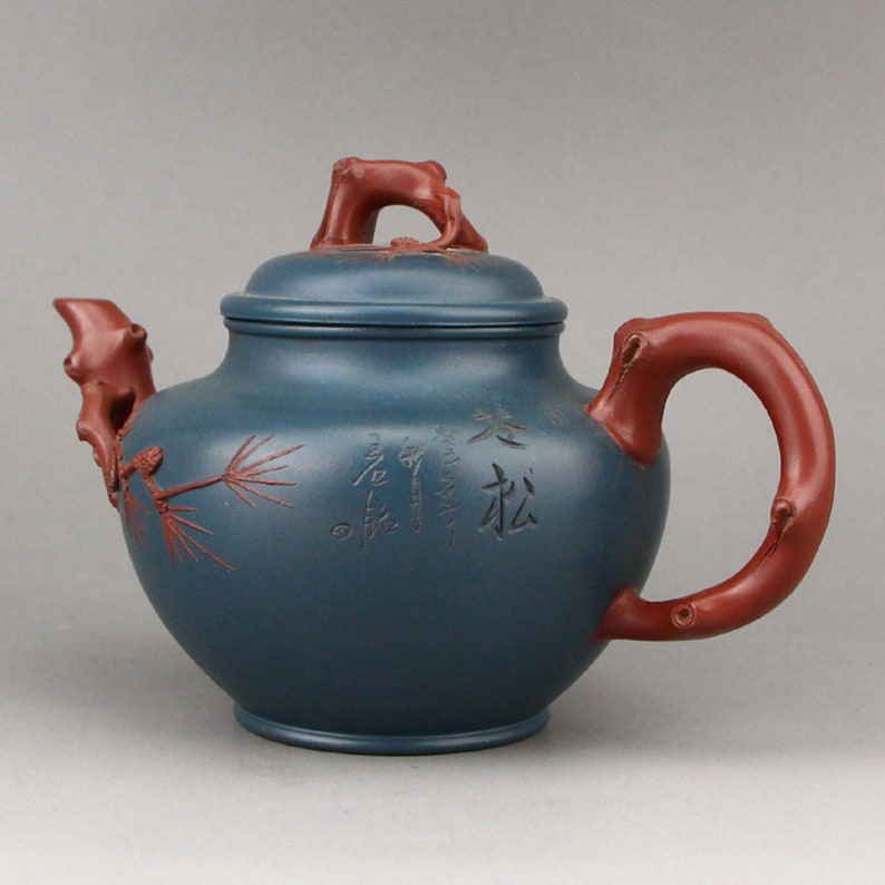 N08527 Vintage Chinese Yixing Zisha Clay Teapot w Artist Etsy
