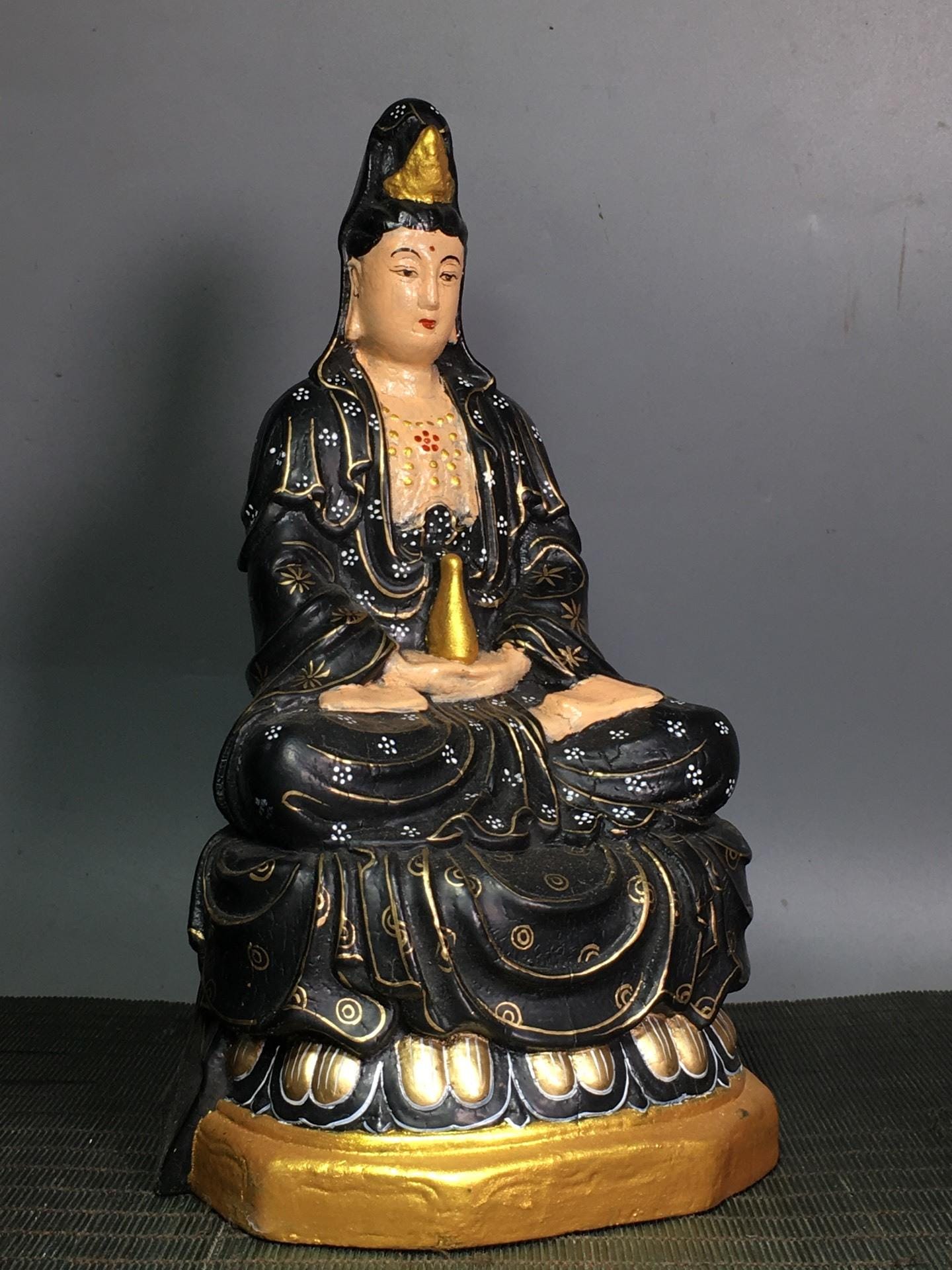 Vintage Japanese Nesuke Kiseru Holder Doran Ojime Lacquer